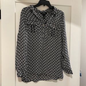 Size 12 White House Black Market silk shirt